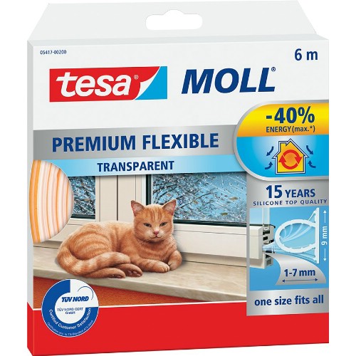 Tätningslist TESA Omega-list självhäftande silikon