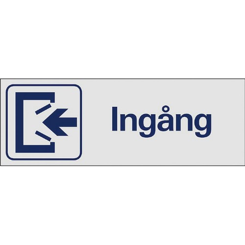 Skylt symbol ingång